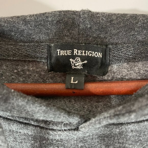 True Religion Hoodie Gray Sz L - Picture 9 of 9